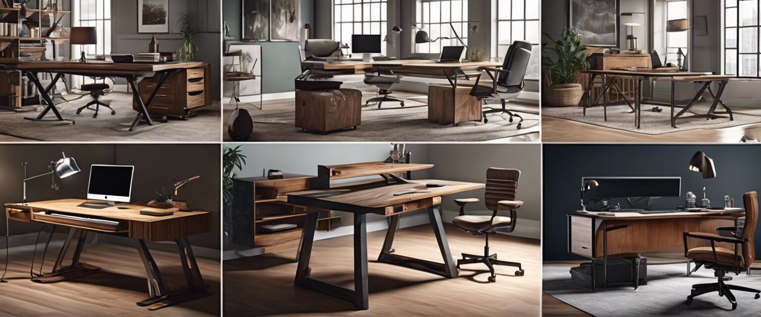 Adjustable desk styles