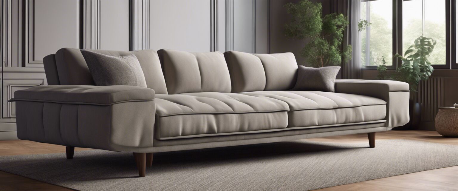 Convertible sofa in a living room